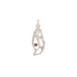Wing Ruby Organic Pendant