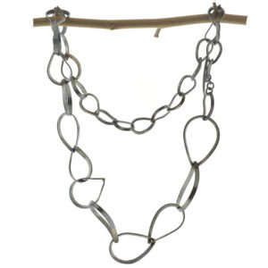 Large Infinity-Chain Silver Necklace