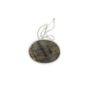 Labradorite Bird Silver Pendant