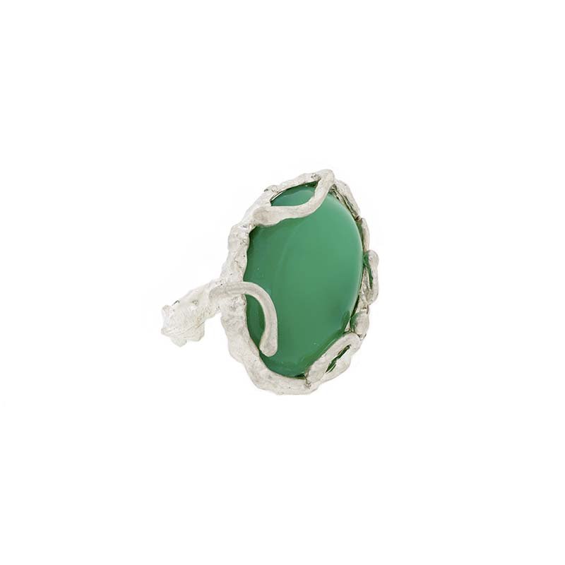 Grand Green Onyx Organic Ring - Image 3