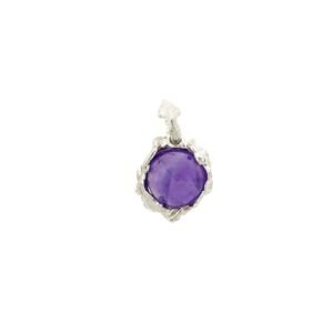 Large Crab Amethyst Organic Pendant