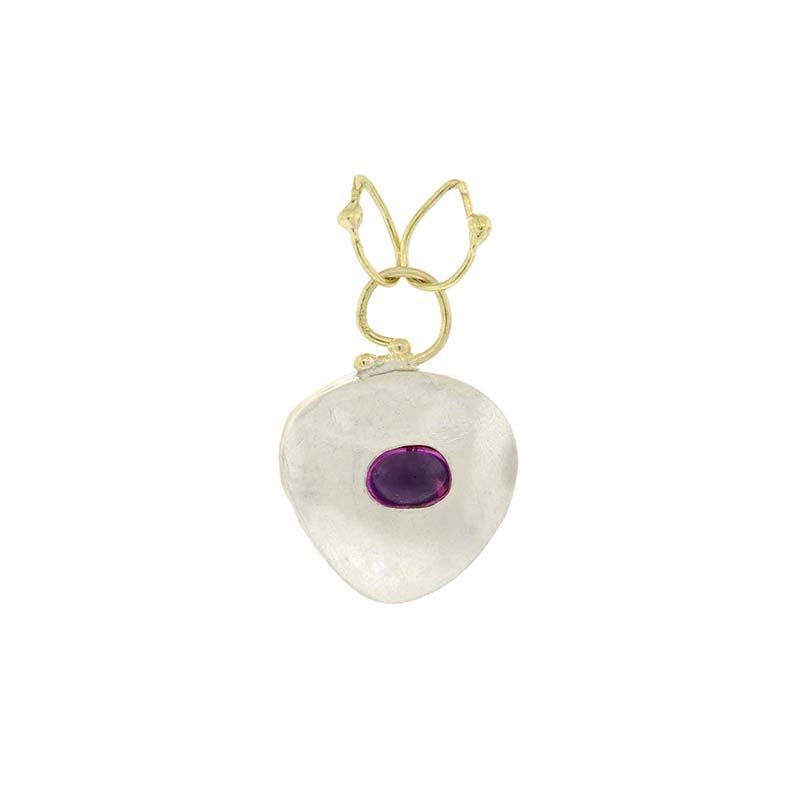 Versatile Turquoise Tourmaline Gold-Silver Pendant - Image 4